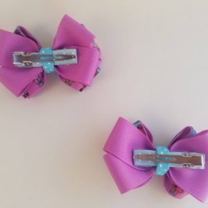 Lol Doll Inspired Bow – Piggy Tail Bows (purple)