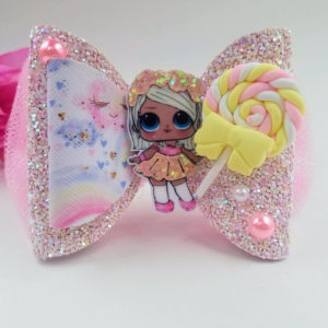 Lol Doll Inspired Bow – Glitter Flower Child