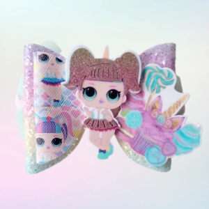 Lol Doll Inspired Bow – Glitter Unicorn