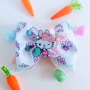 Hello Kitty Easter Hair Bow
