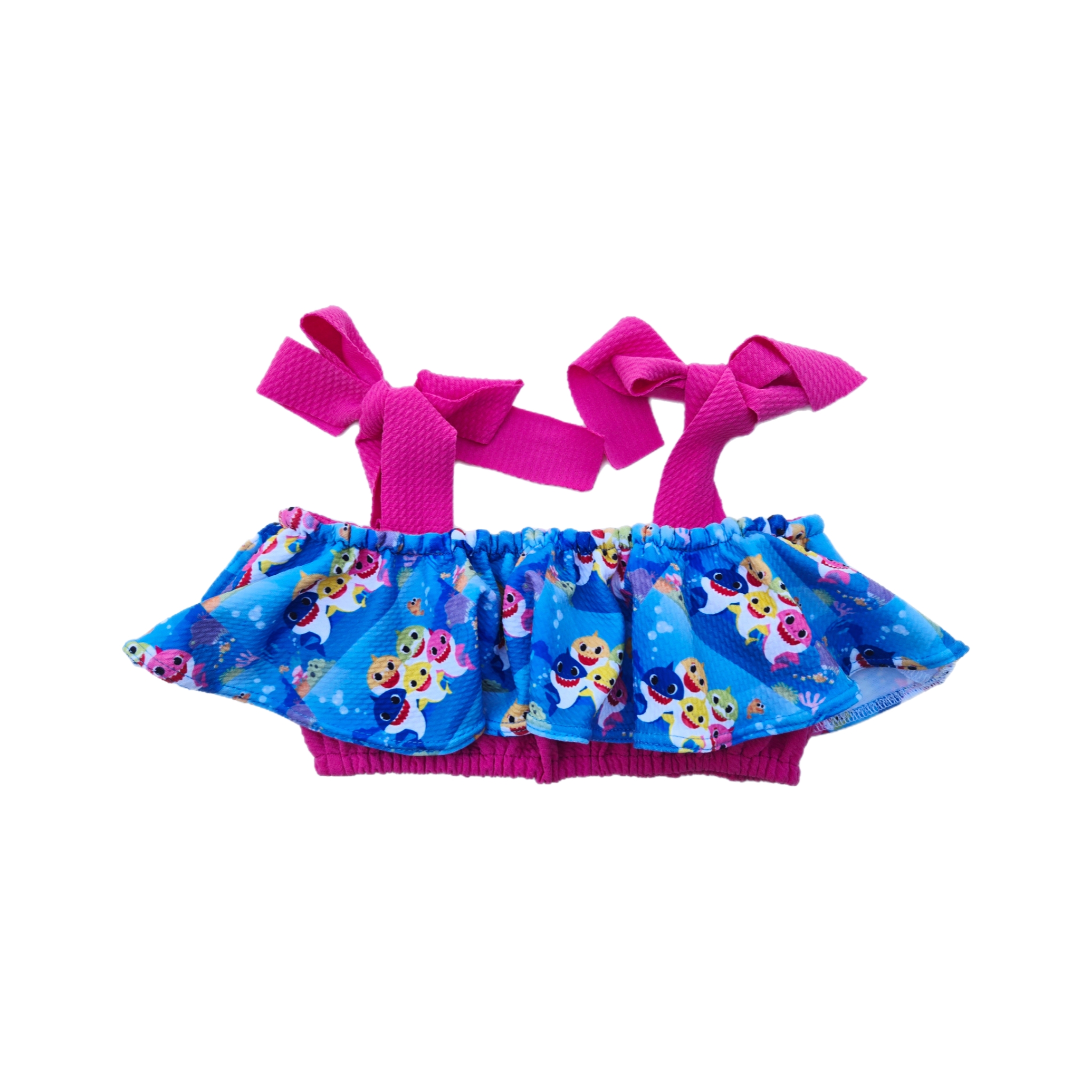 Baby Shark Skirted Bummies & Crop Top Outfit