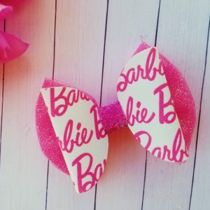 Hot Pink Barbie Hair Bow