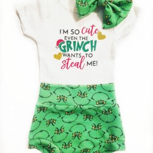 Grinch Bummies Outfit Set