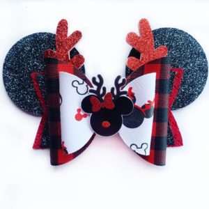 Minnie Mouse Ear Antler Bow