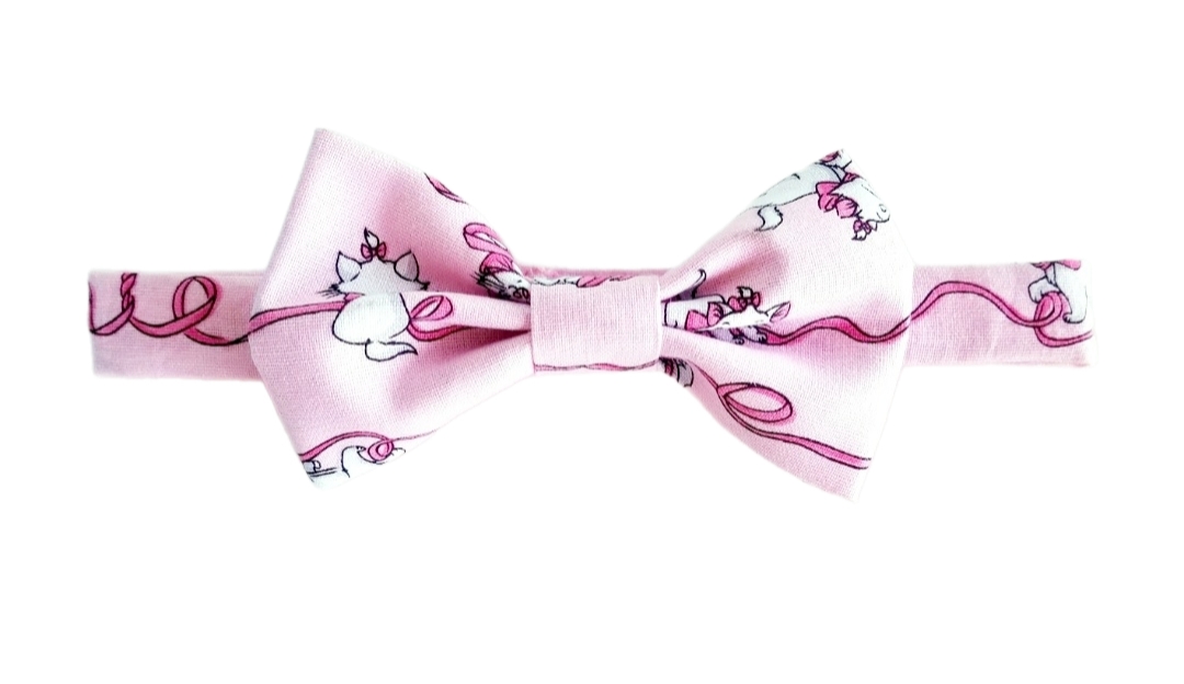 Marie pink Bow tie for baby, toddler, kids