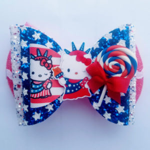 Hello Kitty 4th of July Bow