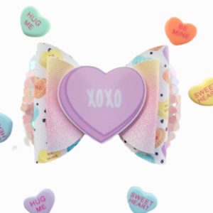 Candy Hearts Valentine’s Hair Bow