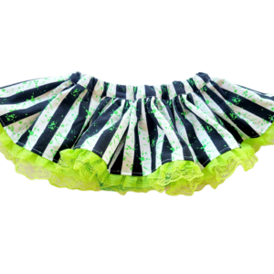 Beetlejuice Glow Skirted Bloomers, Top, and Bow Outfit