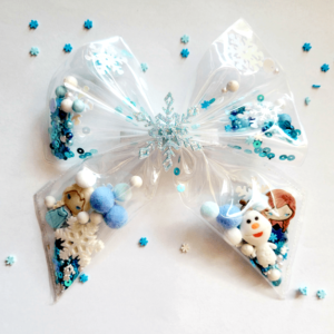 Frozen Anna Elsa Shaker Hair Bow