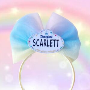 Disney Cast Member Name Tag Personalized Bow