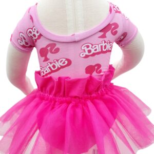 Barbie Leotard, Tutu Bloomers, and Bow Outfit