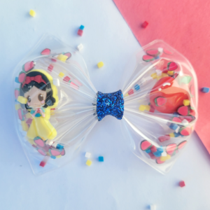 Snow White Shaker Hair Bow