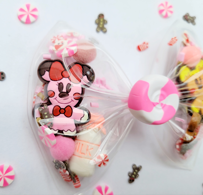 Minnie Mickey Gingerbread Shaker Bow