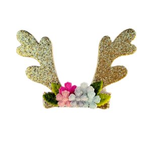 Reindeer Antler Glitter Clips and Headband