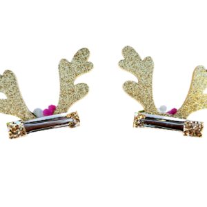 Reindeer Antler Glitter Clips and Headband