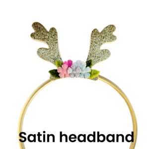 Reindeer Antler Glitter Clips and Headband