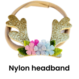 Reindeer Antler Glitter Clips and Headband