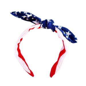 4th of July Stars and Stipes Top Knot Headband