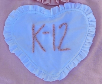 Melanie Martinez K-12 Ruffle Heart Brooch & Patch