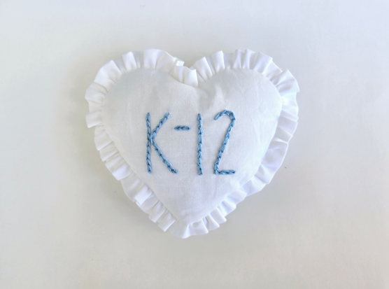 Melanie Martinez K-12 Ruffle Heart Brooch & Patch