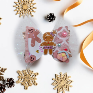 Gingerbread Hair Bow