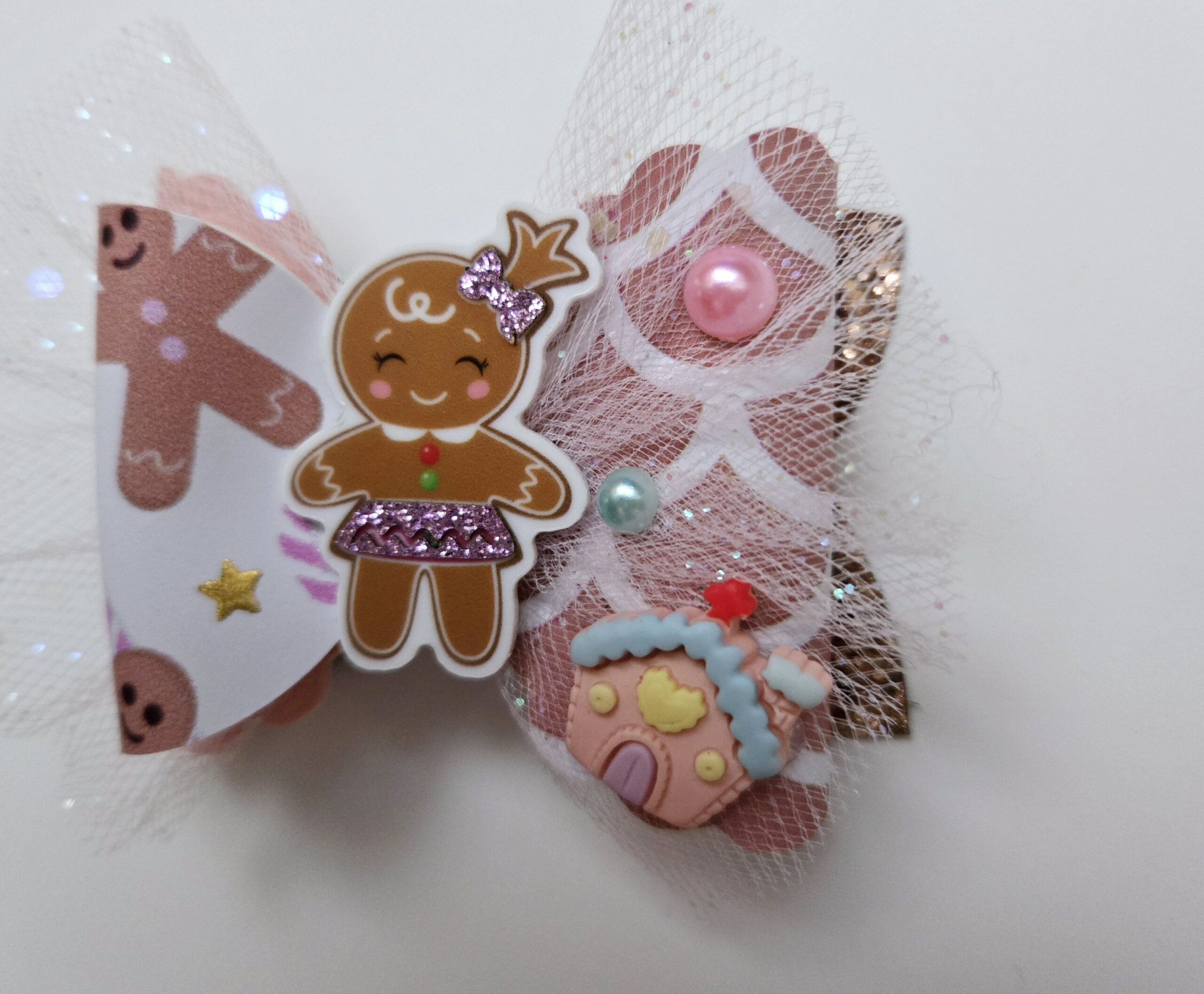 Gingerbread Hair Bow