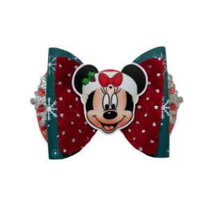 Minnie Mouse Christmas Hair Bows