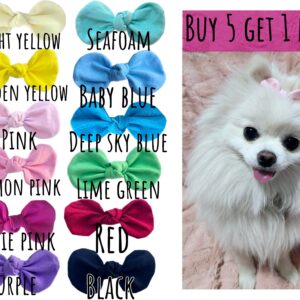 Dog Hair Bows Knotted