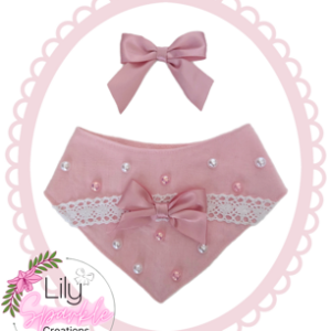 Pink Coquette Dog Bandana