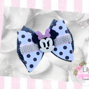 Minnie Polka Dot Bling Bow