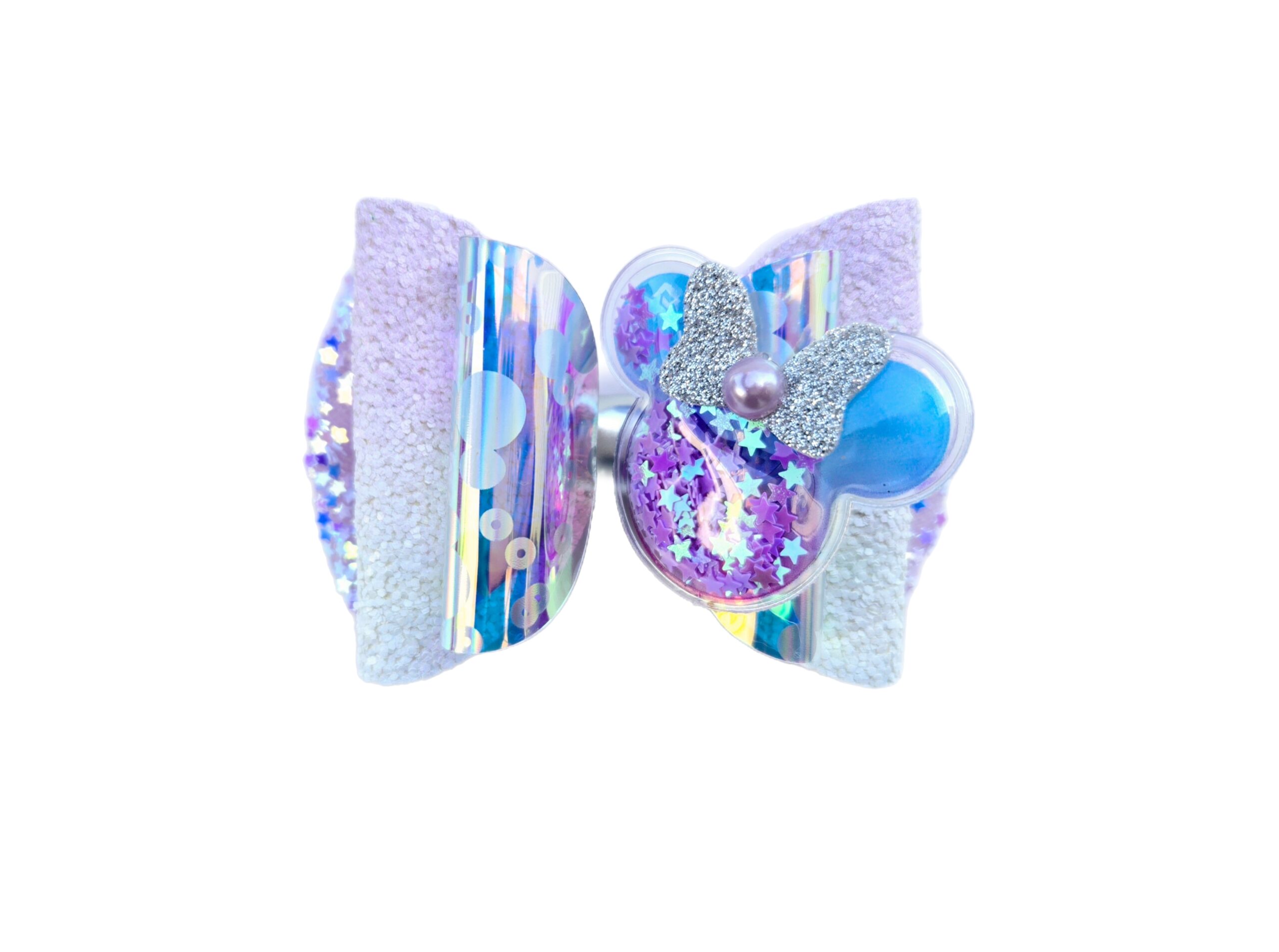Holographic Minnie Hair Bow