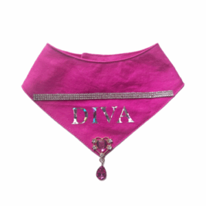 Dog Hot Pink Tutu, Bandana, and Bow Outfit