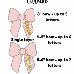 Light Pink Dog Collar Name Bow