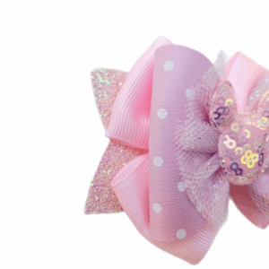 Minnie Pink Polka Dot Sequin Bow