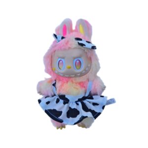 Labubu Cow Outfit and Bow Headband
