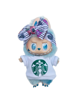 Labubu Coffee Shirt & Bow