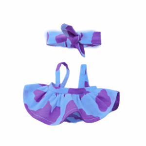 Labubu Cow Outfit and Bow Headband