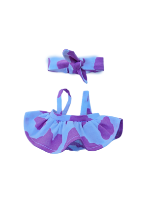 Labubu Cow Outfit and Bow Headband