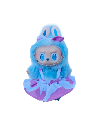 Labubu Cow Outfit and Bow Headband