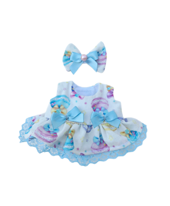 Macaron Dress & Bow for Labubu