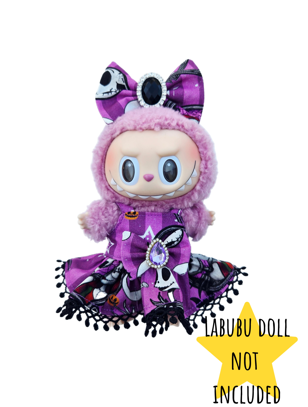 Labubu Nightmare Before Christmas Dress & Bow