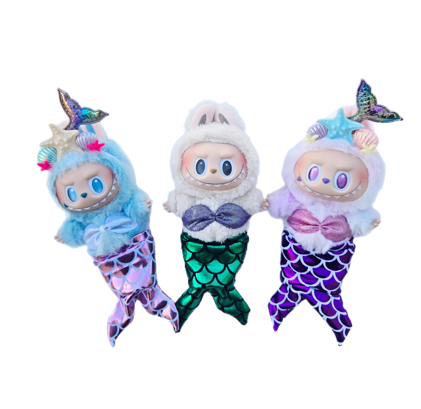 Labubu Mermaid Outfit & Crown