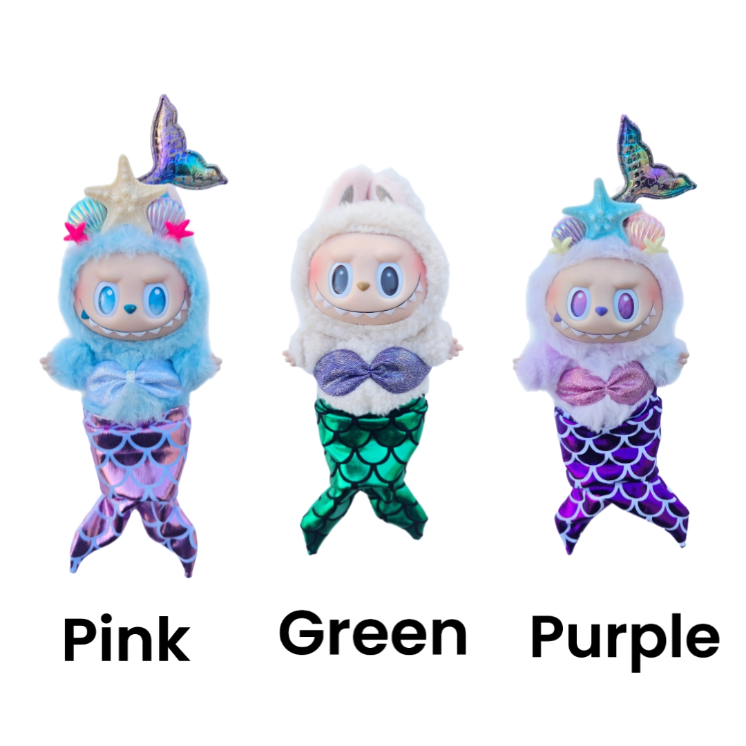 Labubu Mermaid Outfit & Crown