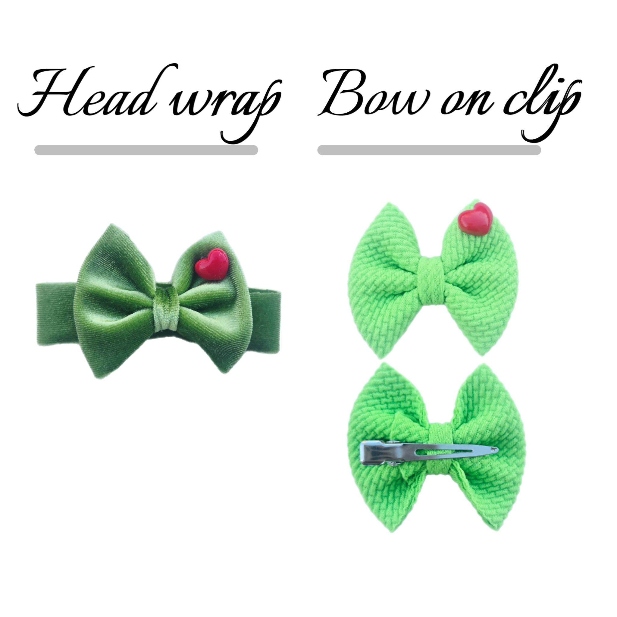 Labubu Grinch Outfits: Shirt & Bow/Head wrap