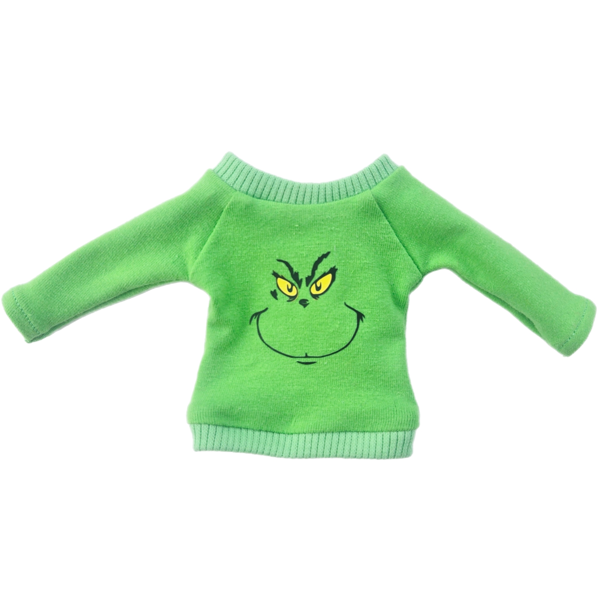 Green Grinch Sweater for Elf Doll