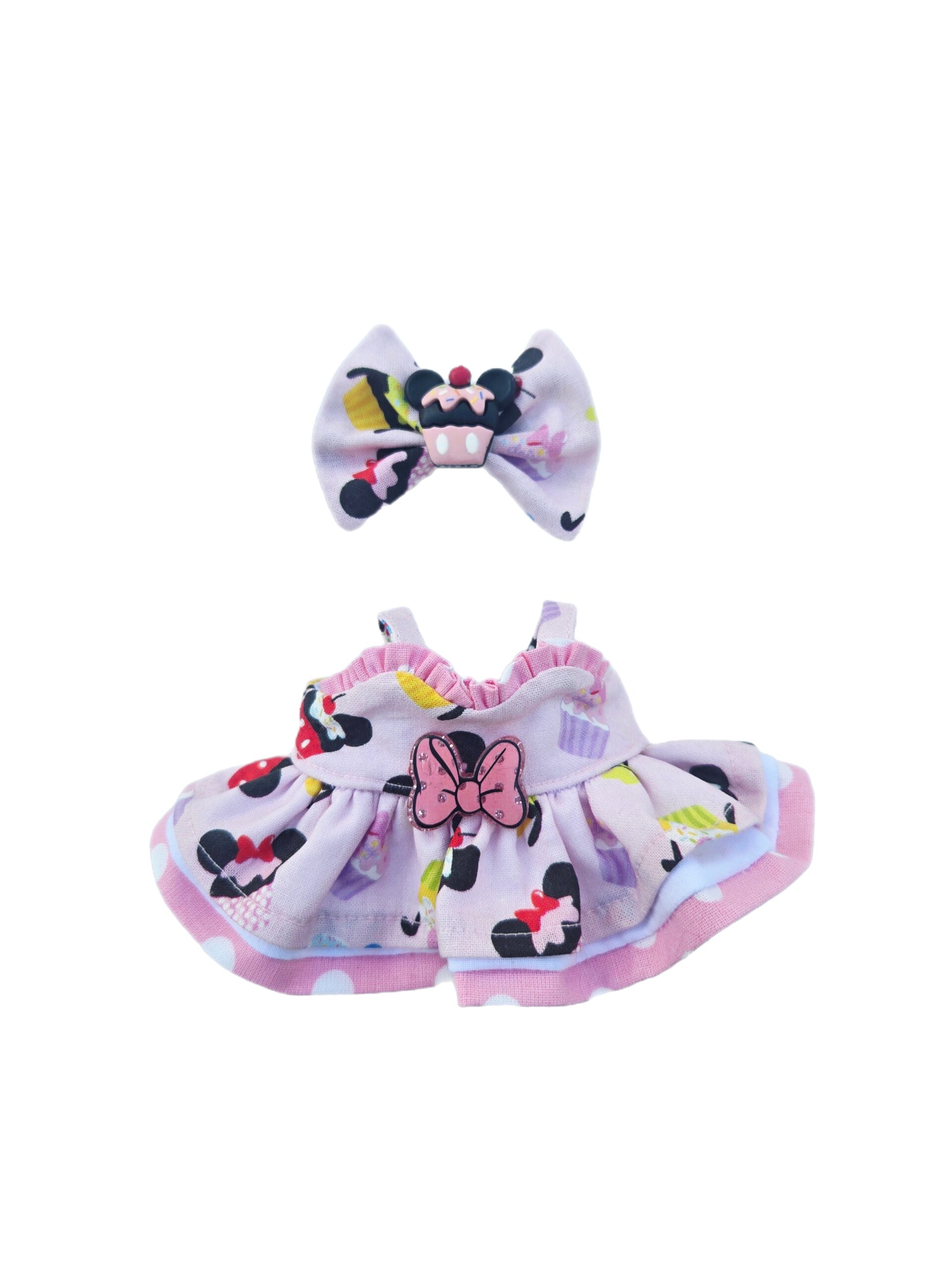 Labubu Pink Minnie Dress & Bow