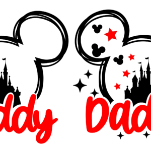 Mickey Castle Daddy SVG | SVG, PNG, EPS & DXF Digital Download