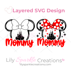 Minnie Castle Mommy SVG | SVG, PNG, EPS & DXF Digital Download