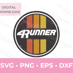 Vintage Toyota 4Runner SVG | SVG, PNG, EPS & DXF Digital Download