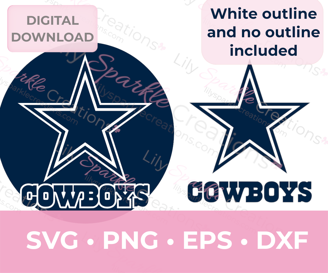 Dallas Cowboys Logo SVG, PNG, EPS & DXF files